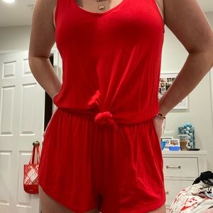 Red romper!❤️
